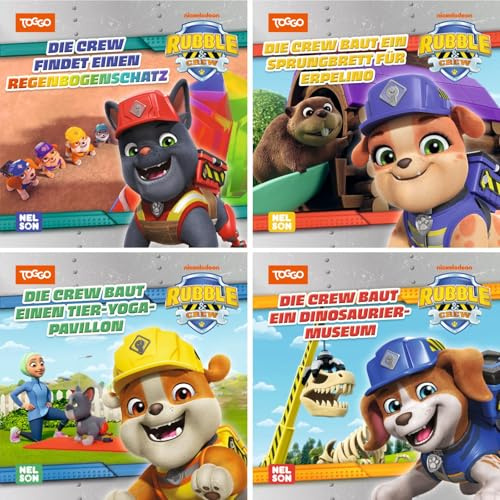 4er-Set Maxi-Mini 58: Rubble & Crew: Vier Vorlesegeschichten | TV-Folge im Mitnahmeformat spannend nacherzählt für Kinder ab 3 Jahren (Nelson Maxi-Mini)