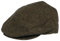 BRIXTON Hooligan Hut in Braun/Khaki Fischgräten-Twill, Größe: L, Farbe: Braun/Khaki Fischgrätenmuster