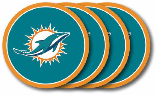 Duck House 9413148114 Miami Dolphins Coaster Set