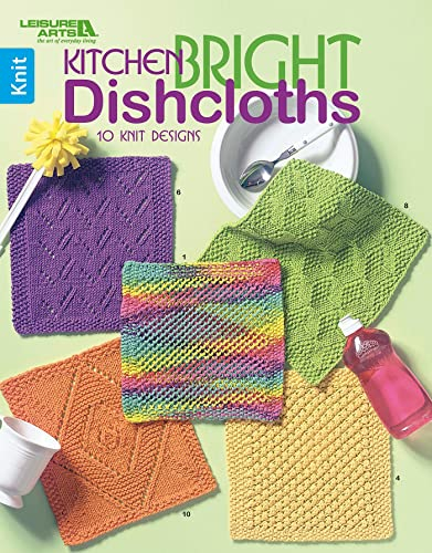 Leisure Arts Kitchen Bright Dishcloths
