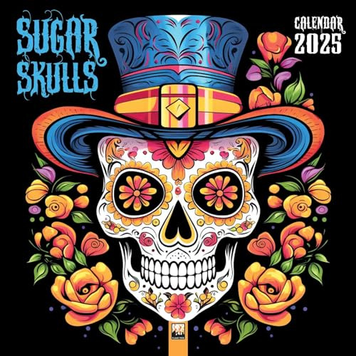 Sugar Skulls – Totenköpfe aus Zucker 2025: Original Flame Tree Publishing-Kalender [Kalender] (Wall-Kalender)