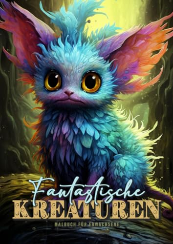 Fantastische Kreaturen Malbuch für Erwachsene: Fantasie Fantasy Malbuch für Erwachsene | Fantasy Monster Malbuch Graustufen | Fantasy Ausmalbuch ... Adults | Fantasy Beasts Coloring Book Magic