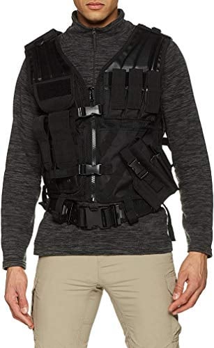 Mil-Tec Trachtenwesten-10720002 Trachtenwesten Schwarz One Size