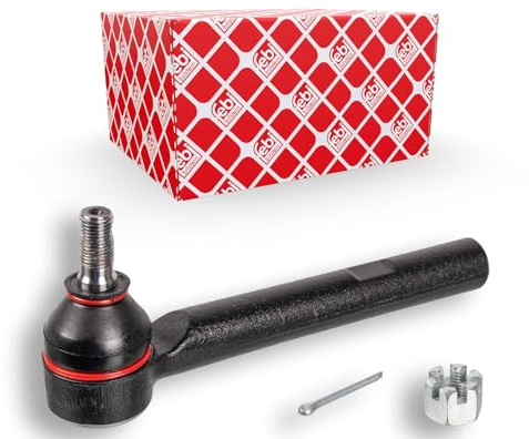 febi bilstein 43184 Spurstangenendstück mit Kronenmutter und Splint, 1 Stück