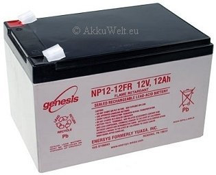 Hawker Genesis NP12-12 Connector 6.3 mm 12 V 12Ah Yuasa PB Rechargeable Battery AGM Technology