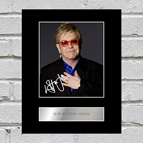 Iconic pics Signiertes Foto von Sir Elton John