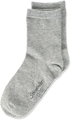 Sterntaler Mädchen Sokke Dp Uni Socken, Silber Mel., 30 EU