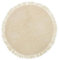 Bloomingville Nordic Lanea Teppich Rund aus Wolle in der Farbe Natur mit einem Durchmesser von 110 cm, 32708249