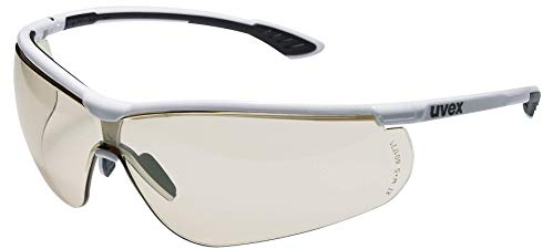 Uvex Sportstyle Schutzbrille - Braune Arbeitsbrille - Schwarz-Weiß, einheitsgröße, 9193064