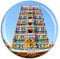 Weekino Kapaleeshwarar Temple Chennai India Fridge Magnet 3D Crystal Glass Tourist City Travel Souvenir Collection Gift Strong Refrigerator Sticker