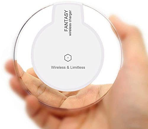 FINDING CASE Wireless Charger (5W),Fast Wireless Charging compatible with Apple iPhone Xs/Xs Max/XR/X / 8 Galaxy S9 / S9 Plus / S8 / Note Edge and other devices white