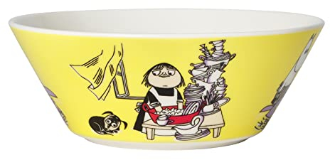 Arabia 1052346 MOOMIN BOWL Servierschale, Porzellan, Gelb,15 cm