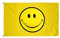 Stormflag Gelbe Smiley-Flagge, 90 x 150 cm, Polyester, 90 g, mit zwei Ösen und doppelt genäht, 90 x 150 cm, Gelb