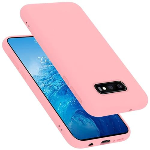 cadorabo Coque Compatible avec Samsung Galaxy S10e, Étui Housse en Silicone- Coque pour Galaxy S10e- Protection Antichoc, Anti-Empreintes- TPU Housse de Protection - Mat Liquid Pink