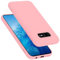 cadorabo Coque Compatible avec Samsung Galaxy S10e, Étui Housse en Silicone- Coque pour Galaxy S10e- Protection Antichoc, Anti-Empreintes- TPU Housse de Protection - Mat Liquid Pink