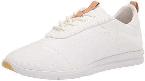 TOMS Women's Cabrillo Sneaker, White, 8 UK
