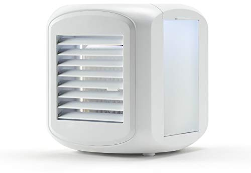Taurus Snowfield Mini - Mini climatizador evaporativo, Mini cooler, Aire acondicionado portátil, Mini ventilador, Con luz, 640ml, 3velocidades, Ventila, refresca y humidifica, Depósitos refrigerables.