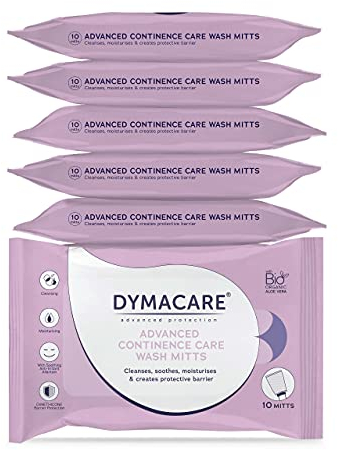 DYMACARE® Inkontinenz Pflege Waschhandschuh - Reinigung-Hautpflege-Hautschutz in einem Arbeitsgang (6 Packungen)
