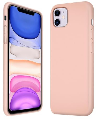 CoolGadget für iPhone 11 Silikonhülle, farbige TPU Soft Case mit Grip-Oberfläche, kompatibel mit iPhone 11 (6,1 Zoll), Rosa
