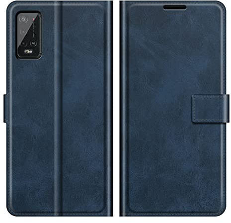 Kezaizhe Custodia per Wiko Power U20 PU Pelle Wallet Protettivo Cellulare Flip Cover per U20 Wiko Power U10 U 20 10 a Portafoglio Telefono con Magnetica (Blue)