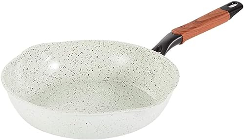 26CM Ceramic Non-Stick Frying Pan Fried Egg Pan Steak Pan Gas Stove Induction Cooker General (Size: 10.2 inches Long x 2.2 inches high)