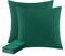 Aisbo Kissenbezug 80x80 2er Set - Kopfkissenbezug 80 x 80 Grün mit Reißverschluss aus Mikrofaser, ÖKO-TEX Pillow Cover 80x80cm, Weich und Bügelfrei