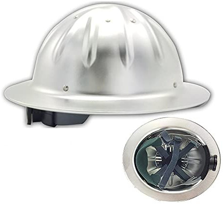 Schutzhelm, Aluminiumhelm Arbeitshelm Aluminiumlegierung Vollrandschutzhelme Technische Schutzhelme Einstellbarer Schutzhelm Bauhelm Aluminiumhart