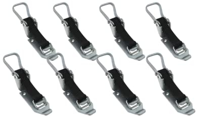 LOADCARE Verschlusslager zur Werkzeugsicherung Schaufelhalter Spatenhalter Axthalter Besenhalter Spannverschluss 4 Stück 60 mm & 4 Stück 80 mm