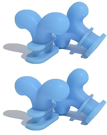 Zureto 3D Flower Fans Shark Slide Fins Zubehör, 2 Paar Cloud Shark Slides Ersatzflossen, Clown-Hut, Einheitsgröße