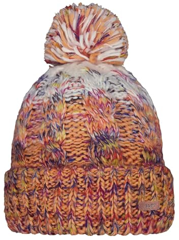 Barts Damen Strickmütze Iska Wintermütze mit Bommel 4944 Apricot 11