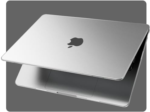 EooCoo Ultradünne Hülle Kompatibel für MacBook Air M4 M3 M2 13 Zoll A3240 A3113 A2681 (2024-2022 Freisetzung) [Passend zur Offiziellen Farbe] 13.6 Case Kratzfeste Hart Schutzhülle - Matt Klar