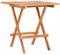 ULUYYUC Tisch Garten Terrasse Esstisch Cafetisch Bartisch TischKlappbarer Bistrotisch 60 x 60 x 65 cm Teak Massivgeeignet für Balkone, Terrassen und Laubengänge