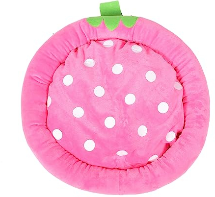 Supvox Haustierbett Im Obstdesign – Erdbeer-schlafnest Für Hunde Multifunktionales Haustierzubehör