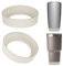 Linkidea Lot de 2 bottes de bouteille d'eau compatibles avec YETI Rambler Tumbler 20oz/30oz, tasse de voyage 20oz/30oz, manchon inférieur de bouteille en silicone (Champagne)