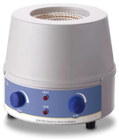 Laboratory Heating Mantle, 500ML Electric Heating Mantle Magnetic Stirrer with Thermal Regulator, Maximum Temperature 380℃ Digital Display Magnetic Stirring Mantle Lab Equipment