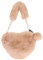 WESIEVYA 1stk Tasche in Herzform Handtasche Für Damen Herz-geldbörse Flauschige Tasche Herz Umhängetasche Die Einkaufstasche Rosa Brieftasche Für Telefon Herz Tasche Plüsch Khaki Kunstfell