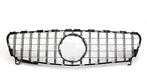 NIKISO Auto Griglie Anteriori Griglia per Paraurti Anteriore Automatica in Stile GTR per M&ercedes Benz Classe A W176 W177 Grill 2013-2020(D W176 Black 16-18)