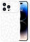 Urarssa for iPhone 14 Pro Max Case Womens Girls Cute Curly Wavy Case, Fashion Retro Leopard Pattern Camera Lens Protection Shockproof Soft TPU Bumper Slim Phone Cover for iPhone 14 Pro Max, White