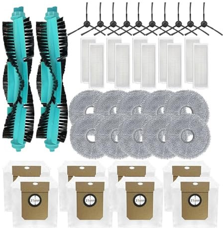 YIKRAOS Cepillo Lateral Rodillo Compatible Cecotec Conga 11090 Spin Revolution Accesorios De Repuesto Piezas Filtro Mopa Paño Trapo Accesorios(1)