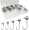 Klein Jigköpfe Set (25 Stück), Jigköpfe für Gummifische, Für Gummifische Zander Angelzubehör, 7g/10g/12g/14g/17g