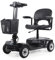 Discover Mobility Glide 4mph Mobility Scooter with 12 AH Battery (Black)