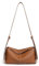 CazneJN Handtasche Damen, PU Leder Hobo Bag klein Damen-Schultertaschen Shoulder Bag mit Verstellbarer Schultergurt, Y2k Umhängetasche Crossbody Bag Tote Bag Tasche Pendlertasche Damen (Braun)