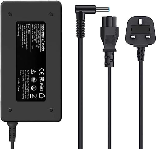 19.5V 7.7A 150W AC Adapter Charger Compatible for HP OMEN 15 17 Pavilion Gaming 15 17 Laptop ZBook 15 G3, G4 15U G4 17 G3 TPN-CA11 TPN-DA09 Laptop Power Supply Cord