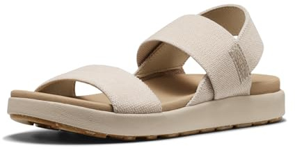 KEEN Elle Sandalias de cuña con correa trasera para mujer, abedul/safari, 4 Reino Unido, Safari de abedul, 37 EU