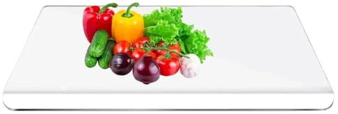 Tagliere Trasparente Taglieri for bancone della cucina Tagliere antiscivolo Tagliere trasparente con bordo for preparare e servire i pasti in cucina Per Tritare Gli Alimenti(45x40cm)