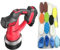 Roadtime Pulidora de coche para Makita 18 batería (sin batería), sin escobillas, 6 velocidades, 2300 – 5200 r/min, 16 piezas, juego de pulido inalámbrico para el cuidado detallado del coche y