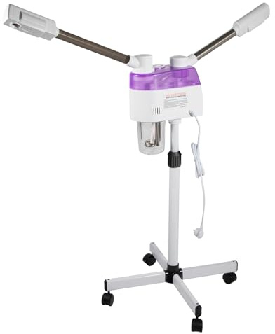 Gesichtsdampfer mit Heiß/Kalt Funktion, Face Steamer mit Nano-Technologie & UV-Lampe - Facial Steamer für Porenreinigung, 800W, 680ml Tank, Gesichtssauna Höhenverstellbar