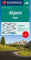 KOMPASS Autokarte Alpen, Alps, Alpi, Alpes 1:500.000: mit Panorama auf der Rückseite