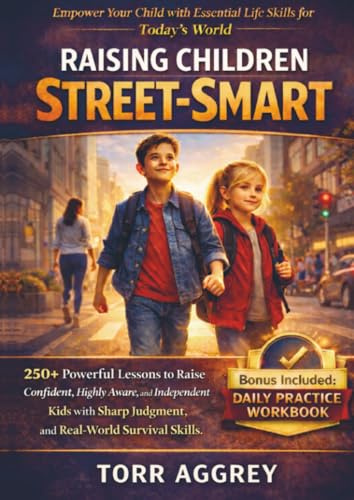 Raising Children Street-Smart: 250+ Powerful Lessons to Raise Confident, Highly Aware, and Independent Kids with Sharp Judgment, and Real-World Survival Skills