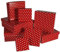 MIK Funshopping Geschenkschachtel Set RED DOTS - 8 Schachteln